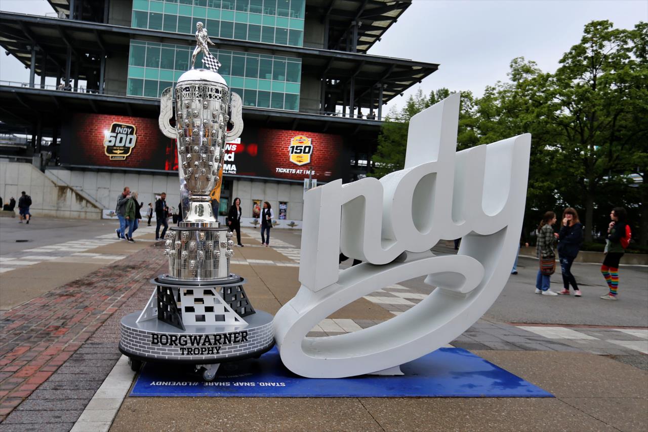 Borg Warner Trophy - Indianapolis 500 Practice - By: Paul Hurley -- Photo by: Paul Hurley